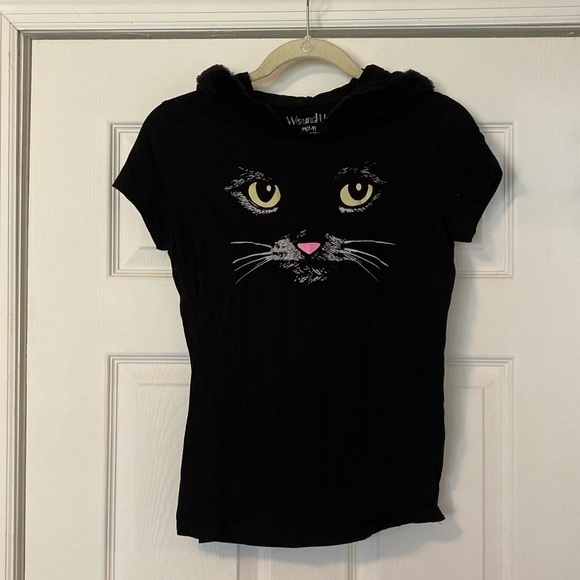 WOUND Up Black Shirt with Hood - Picture 2 of 6